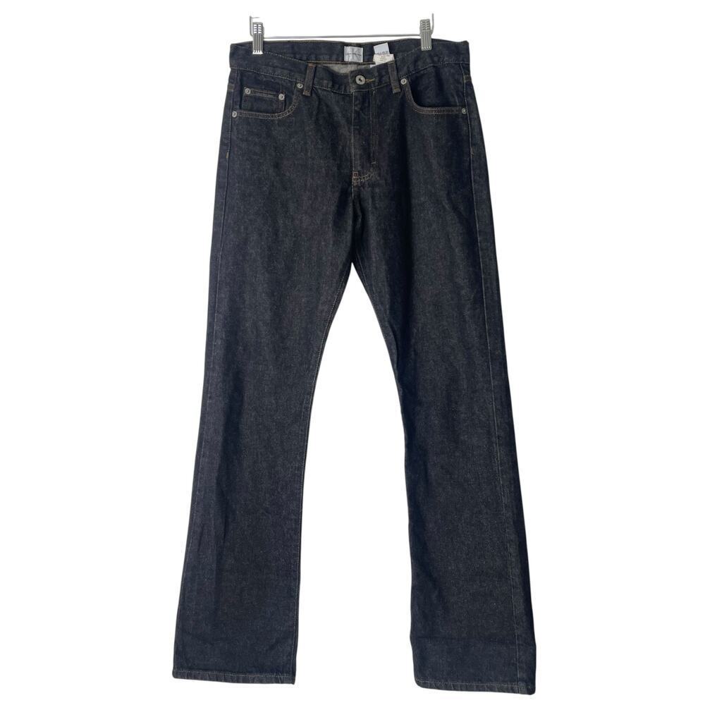Vintage Calvin Klein Women’s Bootcut Jeans in Black Dark Wash  Size 7
